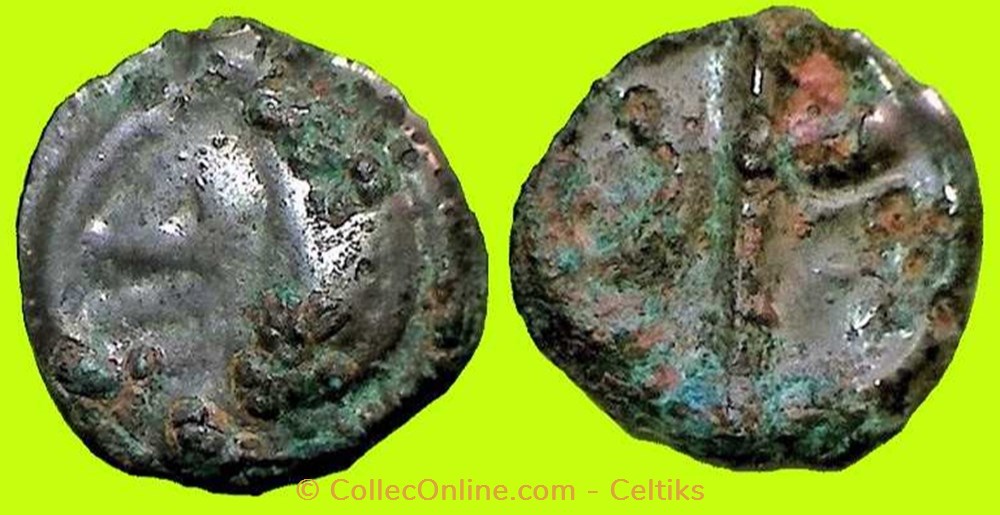 potin aux chevrons et au demi cercle monnaies antiques celtes potin aux chevrons et au demi cercle