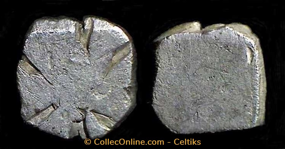 flan d'argent monnaies antiques celtes flan argent
