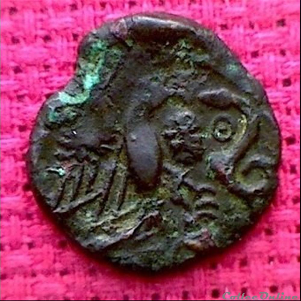 monnaie antique gauloise serpent
