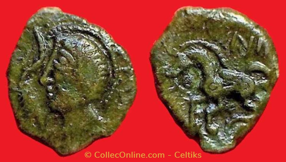 bronze VIIRICIVS classe 1 monnaies antiques celtes bronze viiricivs classe 1