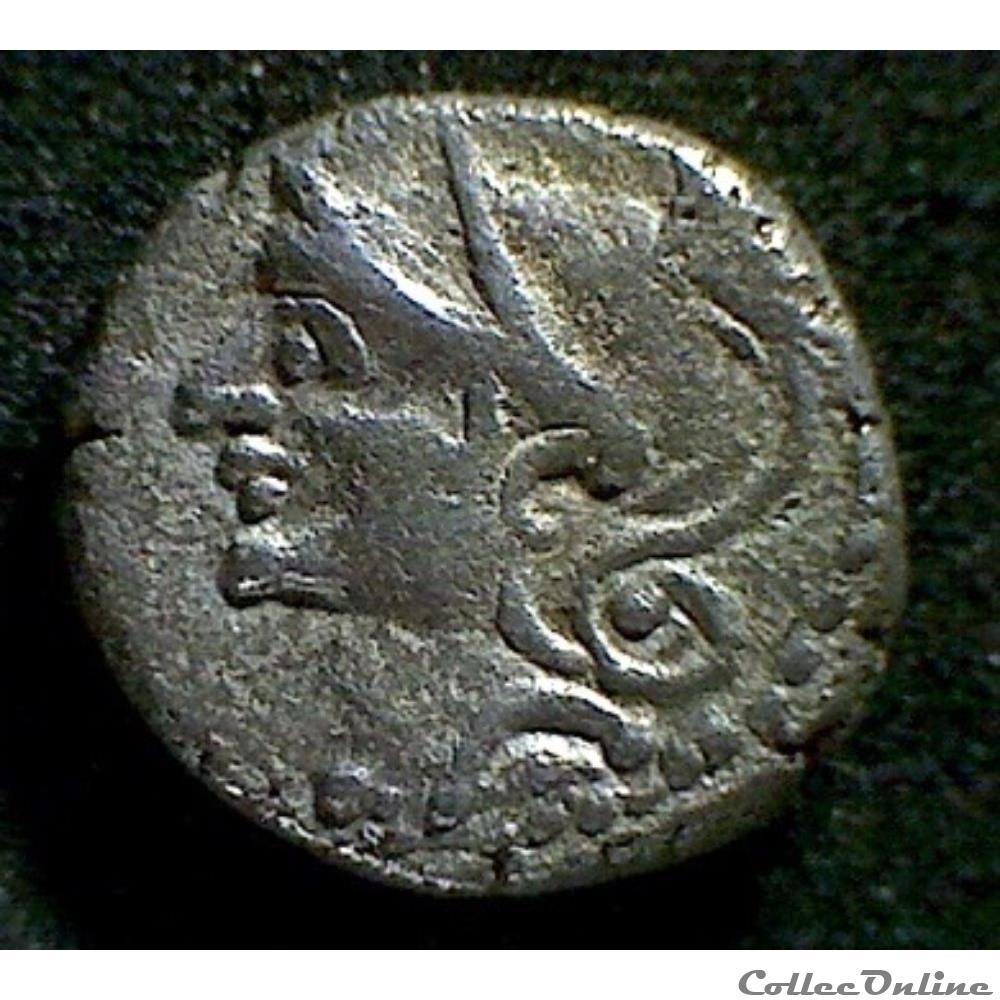 serie 866 DT 3128 denier à l'hippocampe tête à gauche monnaie antique gauloise serie 866 dt 3128 denier a hippocampe tete a gauche
