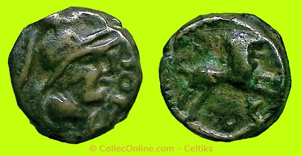 potin TOC / TOC au lion monnaies antiques celtes potin toc toc au lion