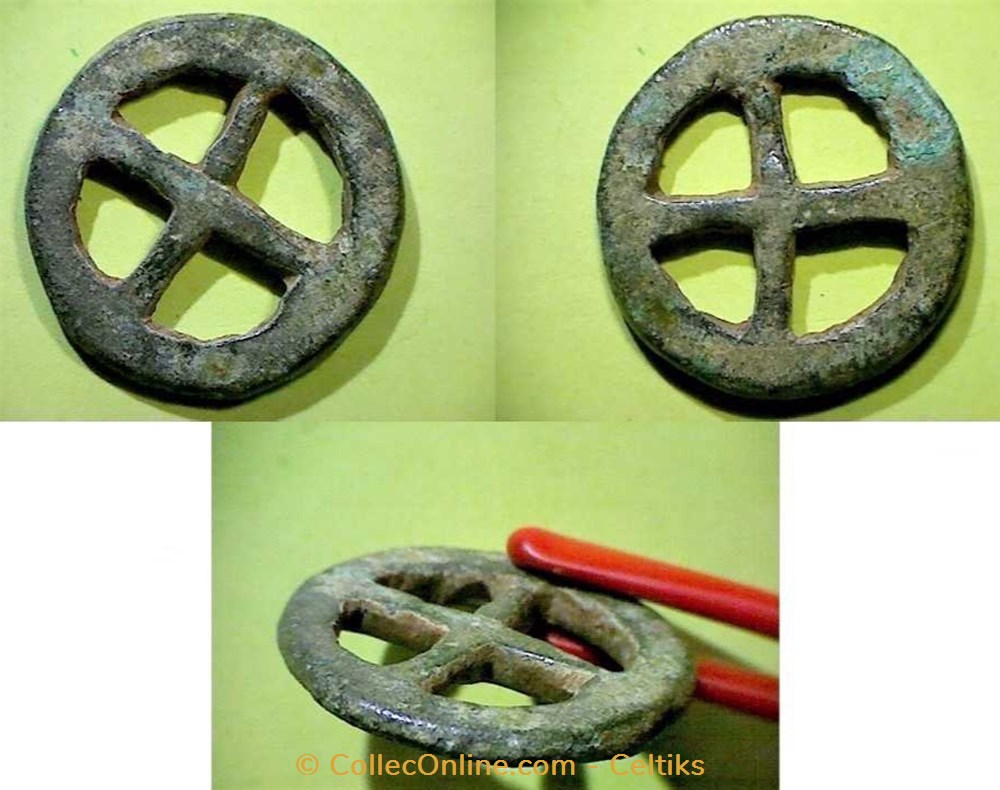 rouelle potin (b) art antiquites archeologie europe rouelle potin b