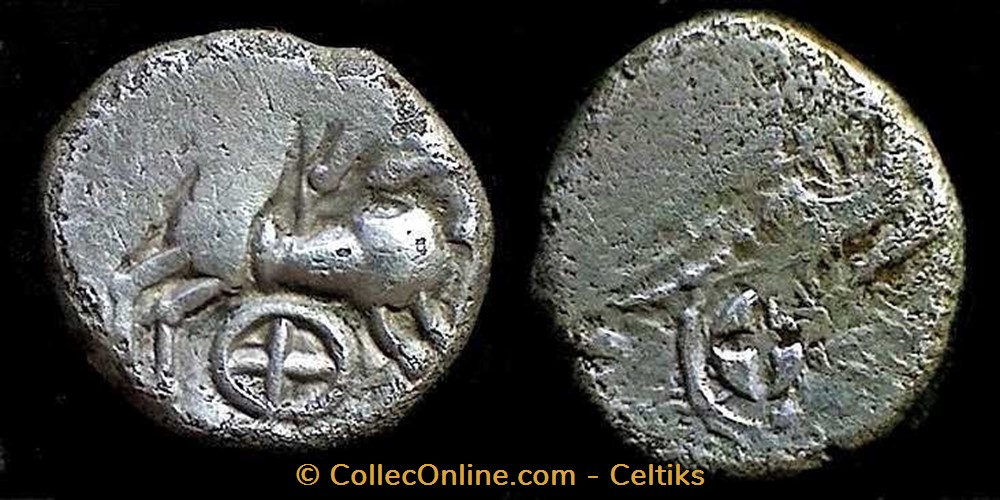 monnaie antique av jc ap gauloise incus denier kaletedoy