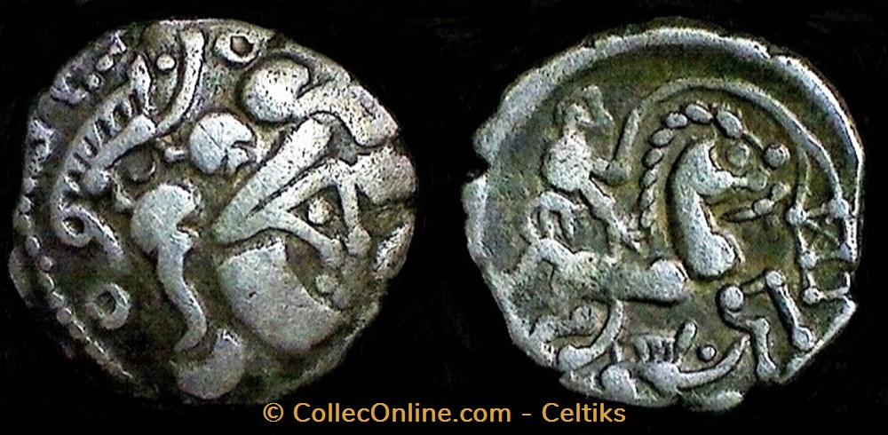 quart de statère de billon monnaies antiques celtes quart de statere de billon