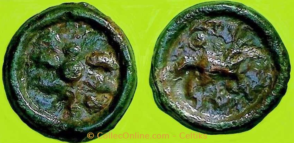 potin au rameau monnaies antiques celtes potin au rameau