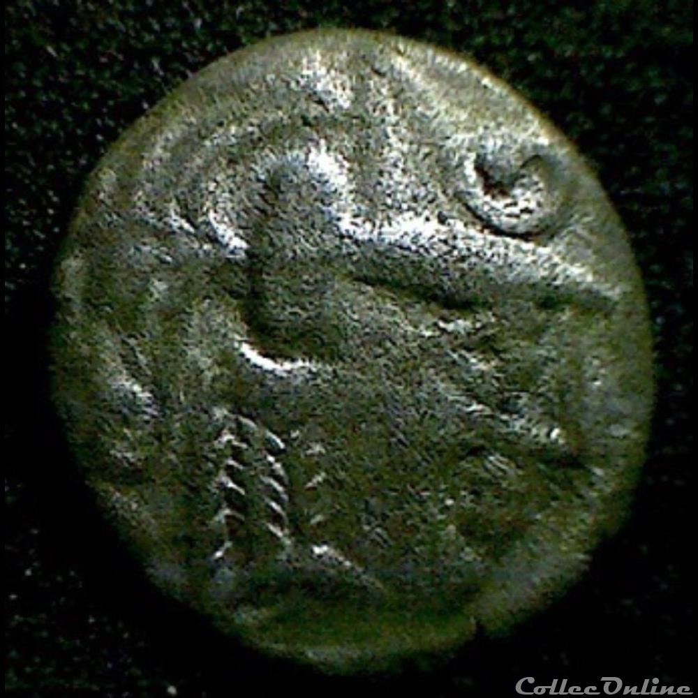 DT série 377 minimi d'argent à la tête de Pallas monnaie antique gauloise dt serie 377 minimi argent a la tete de pallas