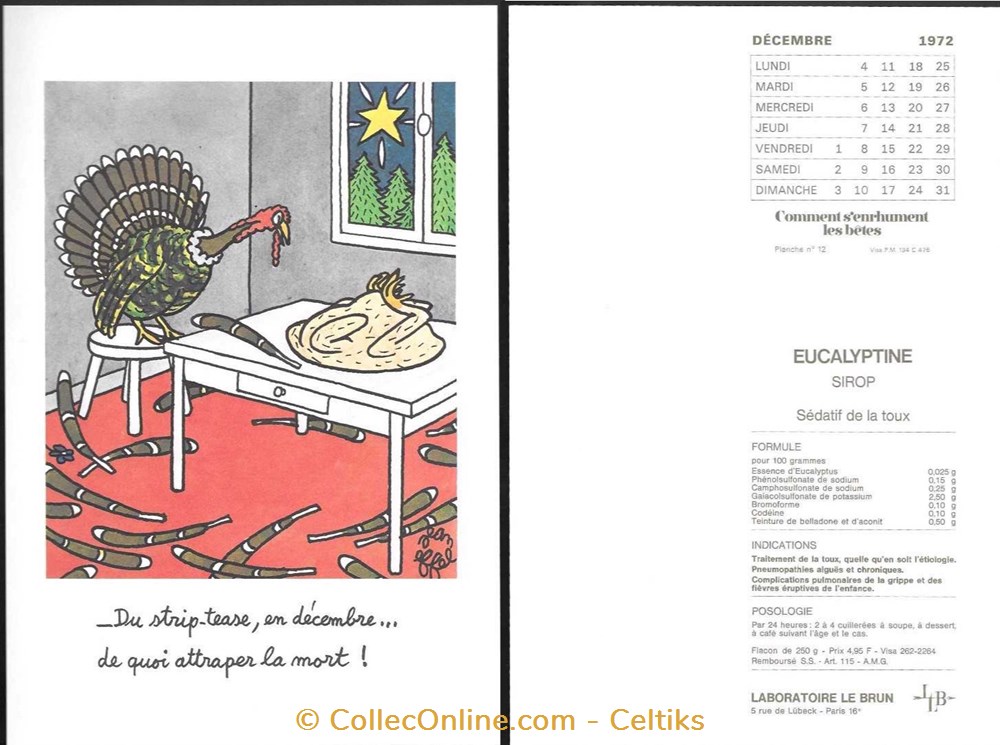 laboratoire LE BRUN 1972 - JEAN EFFEL c 3 science pharmacie laboratoire le brun 1972 jean effel c