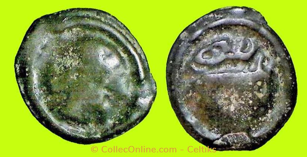 potin au guerrier courant # monnaies antiques celtes potin au guerrier courant