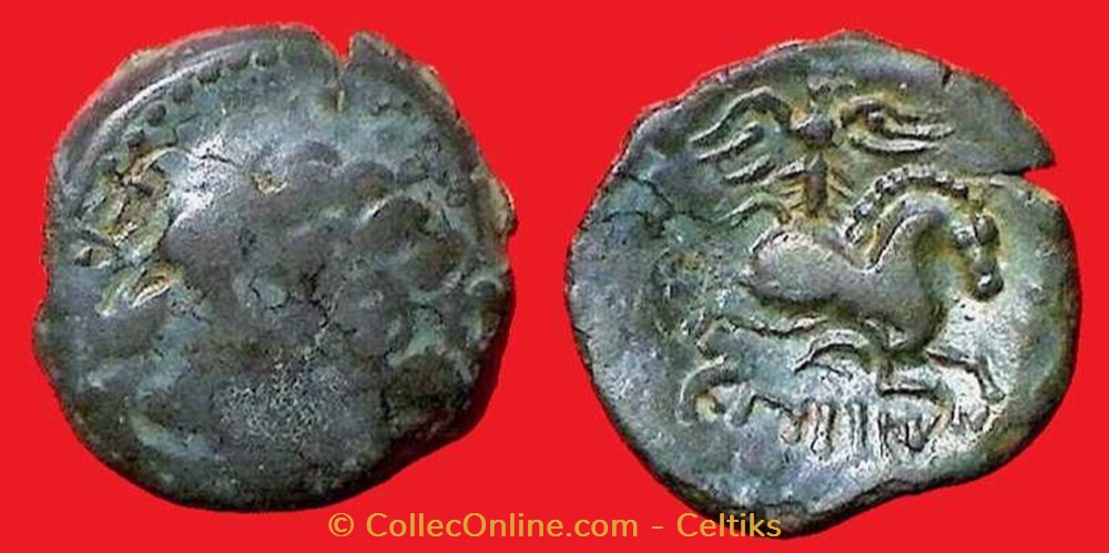 bronze EPENOS au cheval * monnaies antiques celtes bronze epenos au cheval