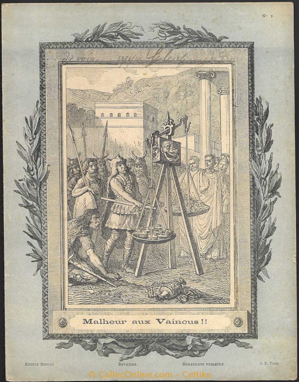 protège cahier - BRENNUS documents anciens buvards cahiers illustres protege cahier brennus