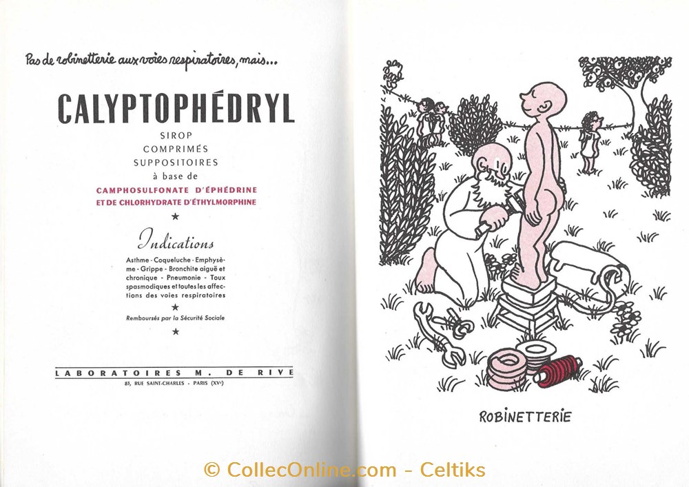 éditions LABO 1953 - JEAN EFFEL la création de l'homme 2em 3 science pharmacie editions labo 1953 jean effel la creation de homme 2em