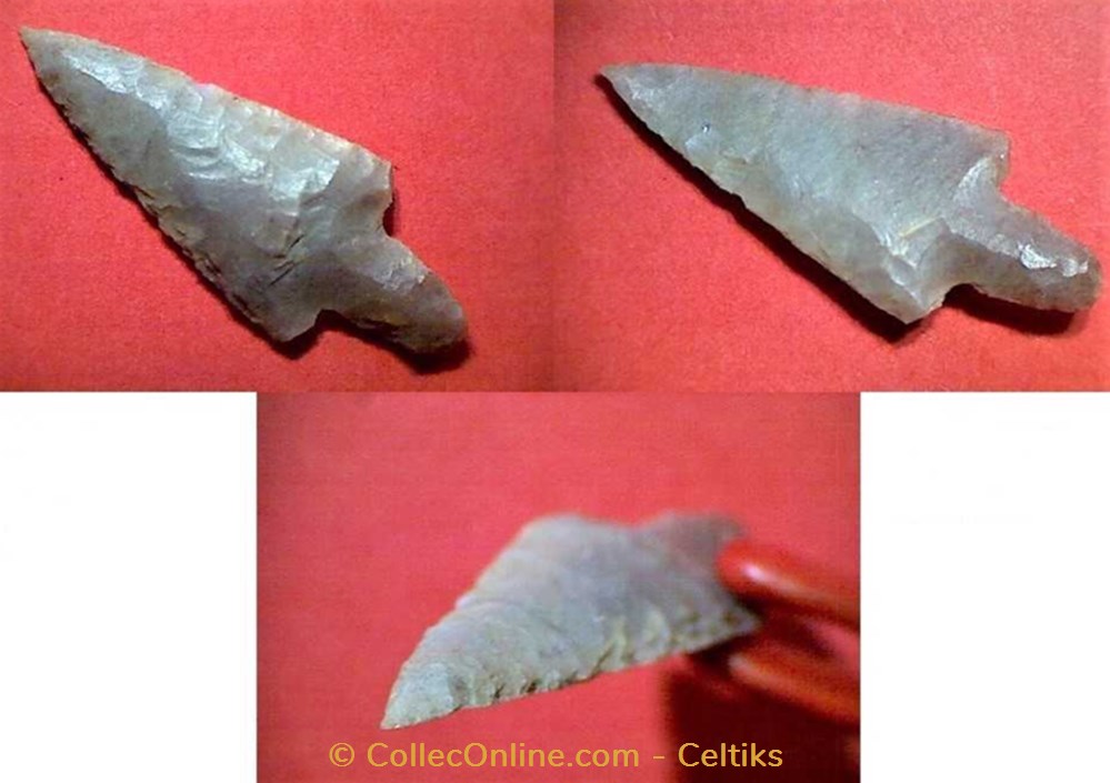 pointe de flèche silex c art antiquites archeologie europe pointe de fleche silex c