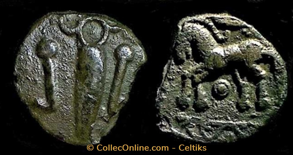 monnaies antiques celtes denier a aigle en forme amphore