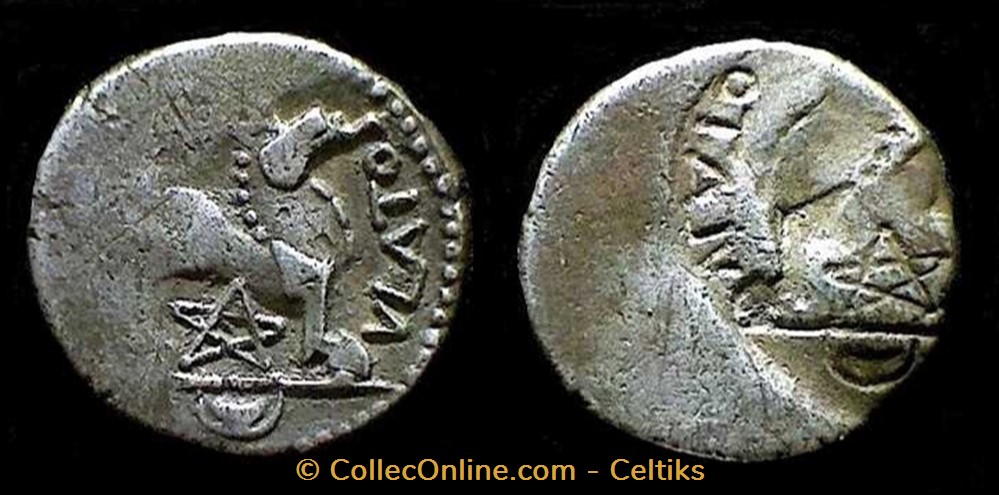 denier ATEVLA / VLATOS a monnaies antiques celtes denier atevla vlatos a
