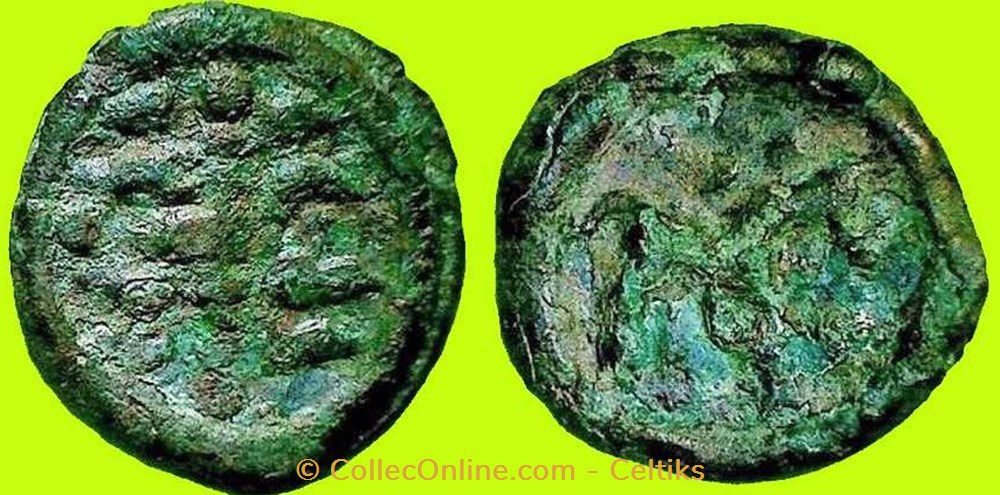 potin au rameau monnaies antiques celtes potin au rameau