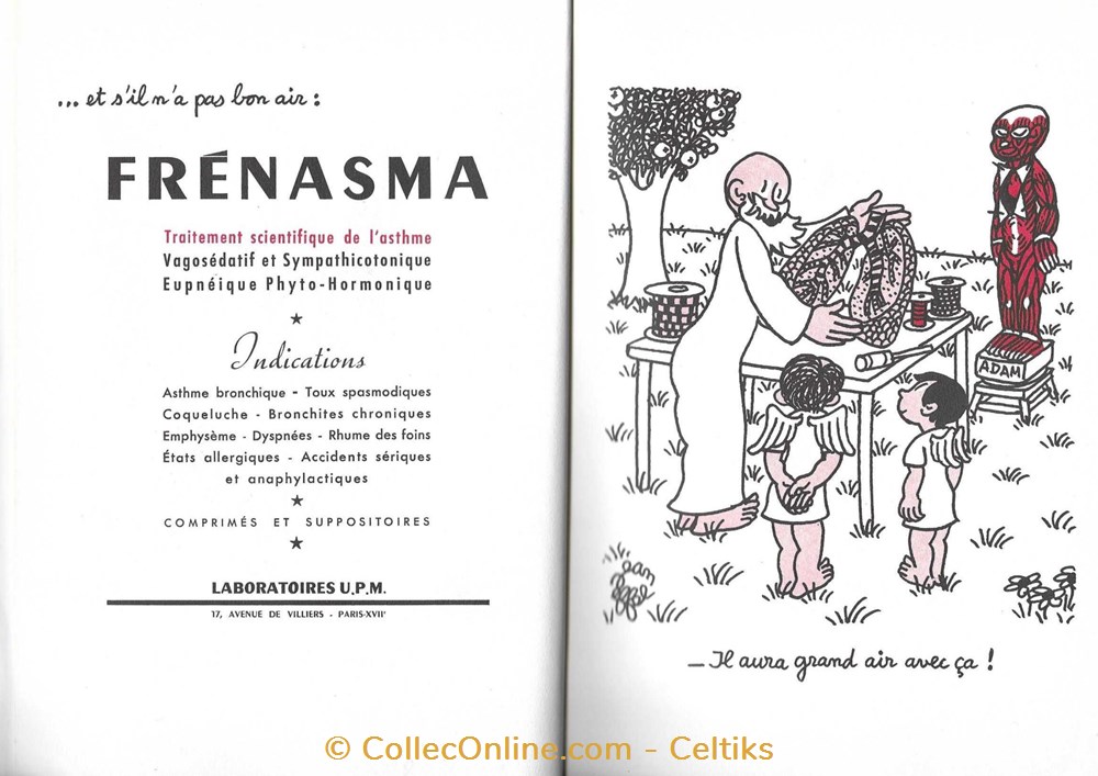 éditions LABO 1953 - JEAN EFFEL la création de l'homme 2em 4 science pharmacie editions labo 1953 jean effel la creation de homme 2em