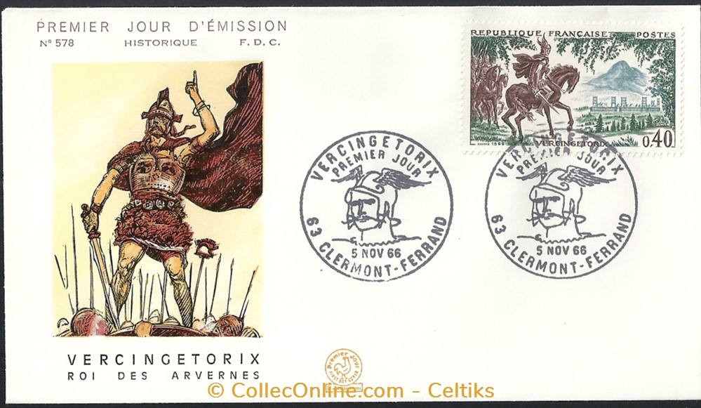 timbres europe france enveloppe vercingetorix