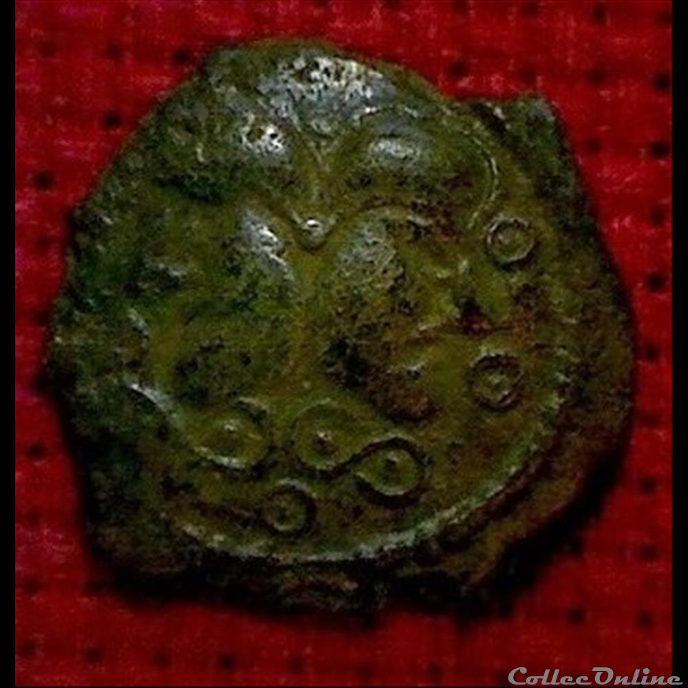 monnaie antique gauloise lion