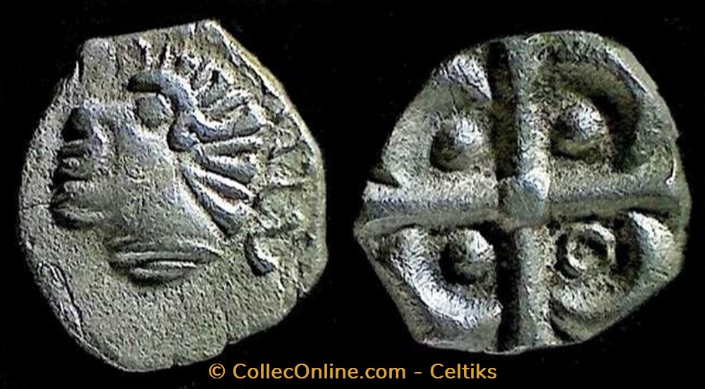 drachme à la tête négroïde monnaies antiques celtes drachme a la tete negroide