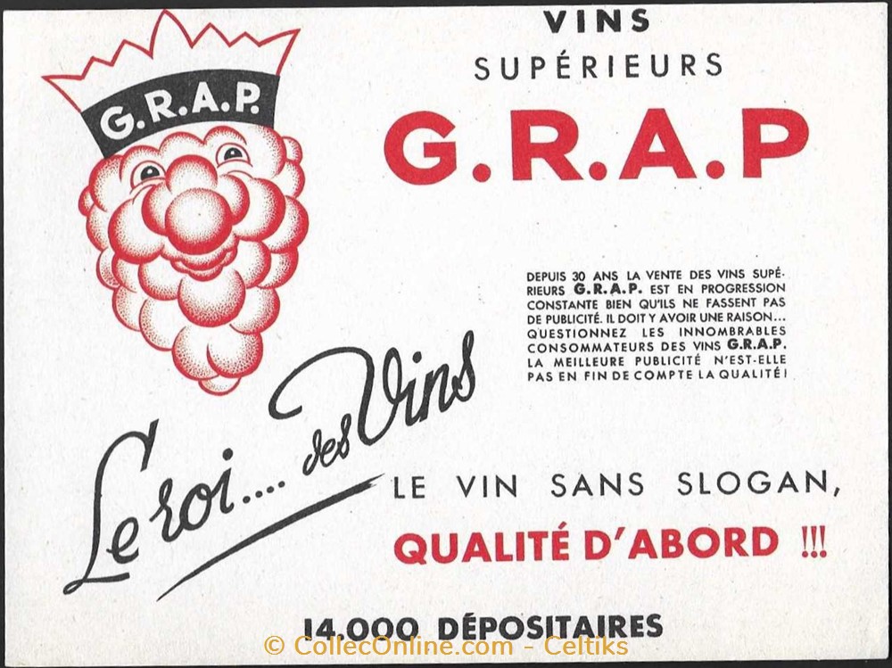 objets publicitaires buvards buvard alcool