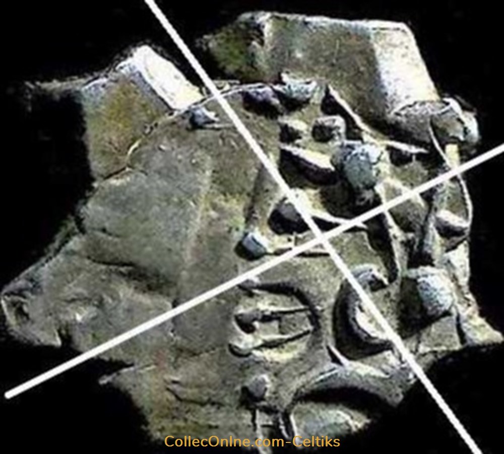 monnaies antiques celtes drachme a la tete triangulaire