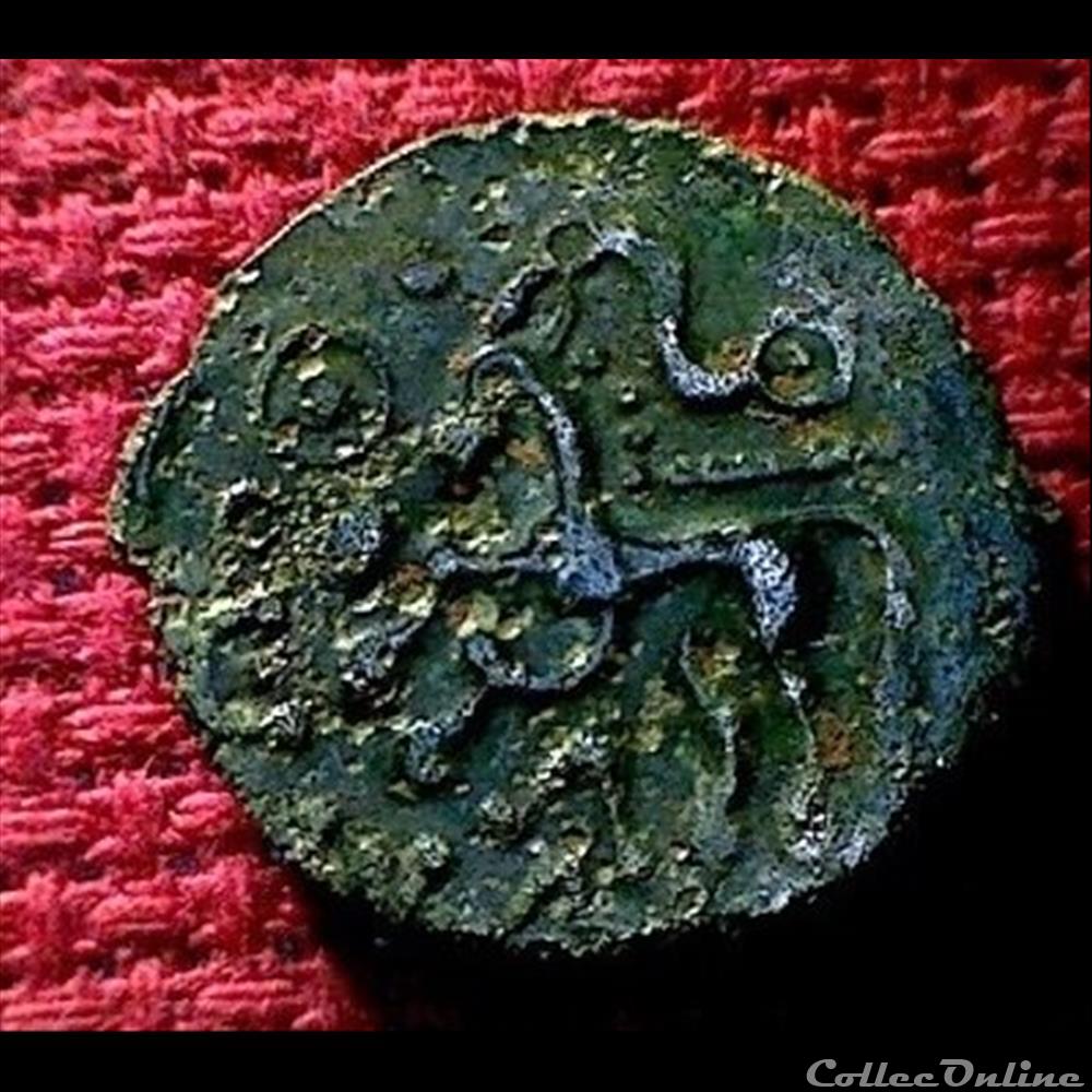 monnaie antique gauloise serpent