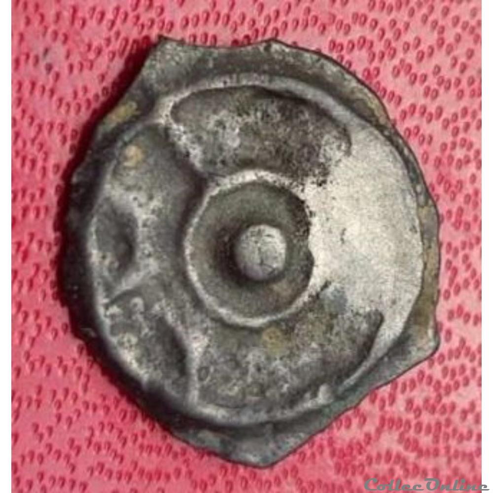 CANTII potin au taureau chargeant monnaie antique gauloise cantii potin au taureau chargeant