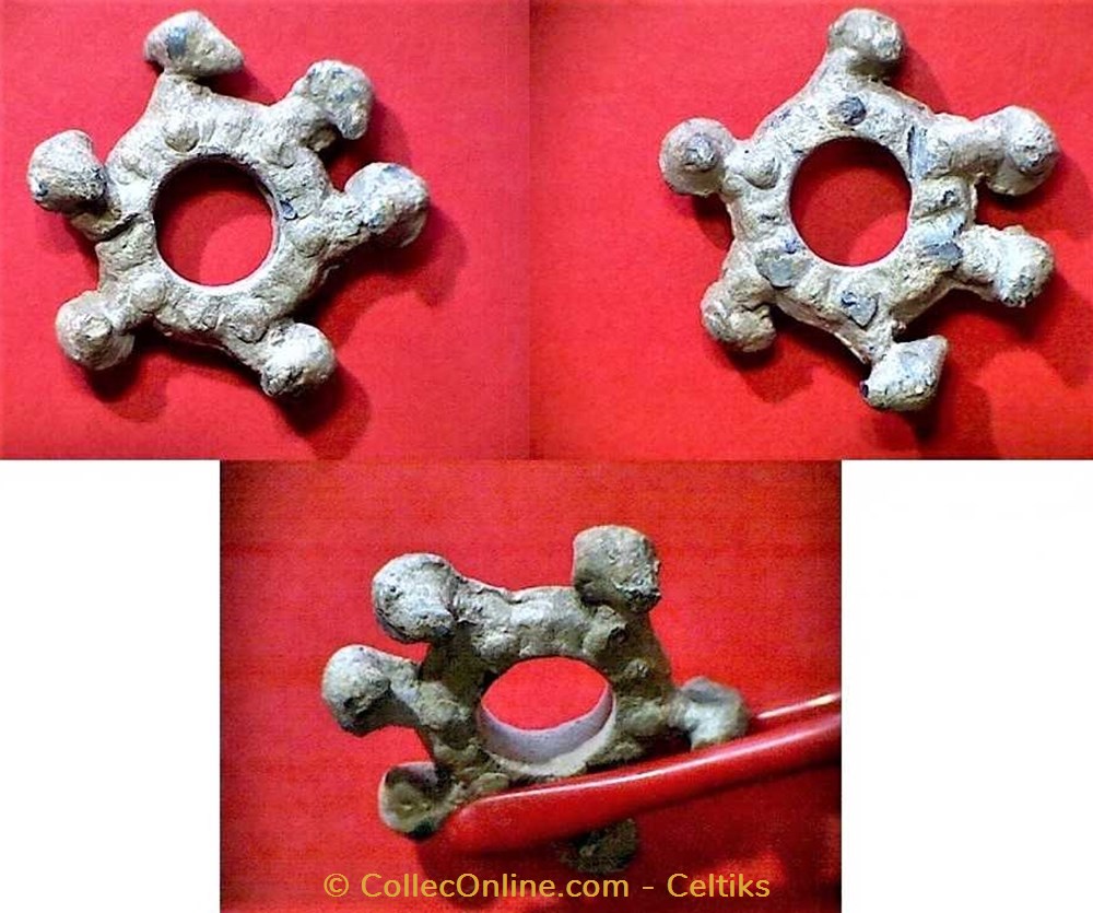 fusaïole - cabochons extérieur art antiquites archeologie europe fusaiole cabochons exterieur