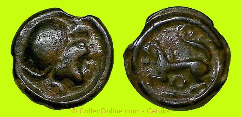 potin au crâne et au cheval monnaies antiques celtes potin au crane et au cheval
