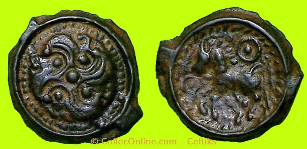potin au swastika monnaies antiques celtes potin au swastika