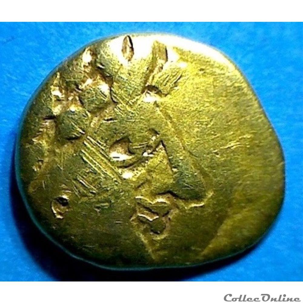 serie 505A DT 2570 var huitième de statère à l'aigle monnaie antique gauloise serie 505a dt 2570 var huitieme de statere a aigle
