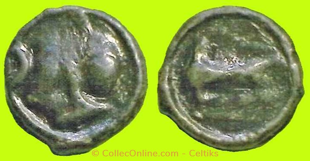 potin au long cou monnaies antiques celtes potin au long cou