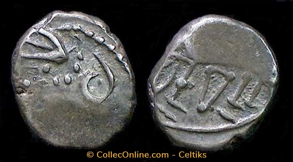 denier type KALETEDOY monnaies antiques celtes denier type kaletedoy