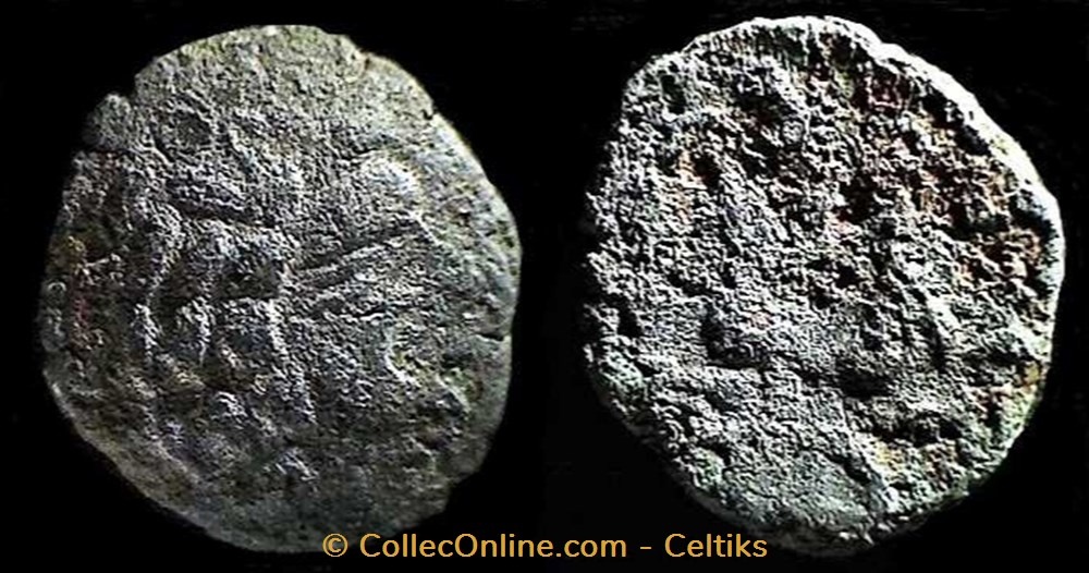 REDONS - statère de billon monnaies antiques celtes redons statere de billon
