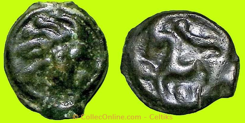 potin tête à la d'indien monnaies antiques celtes potin tete a la indien
