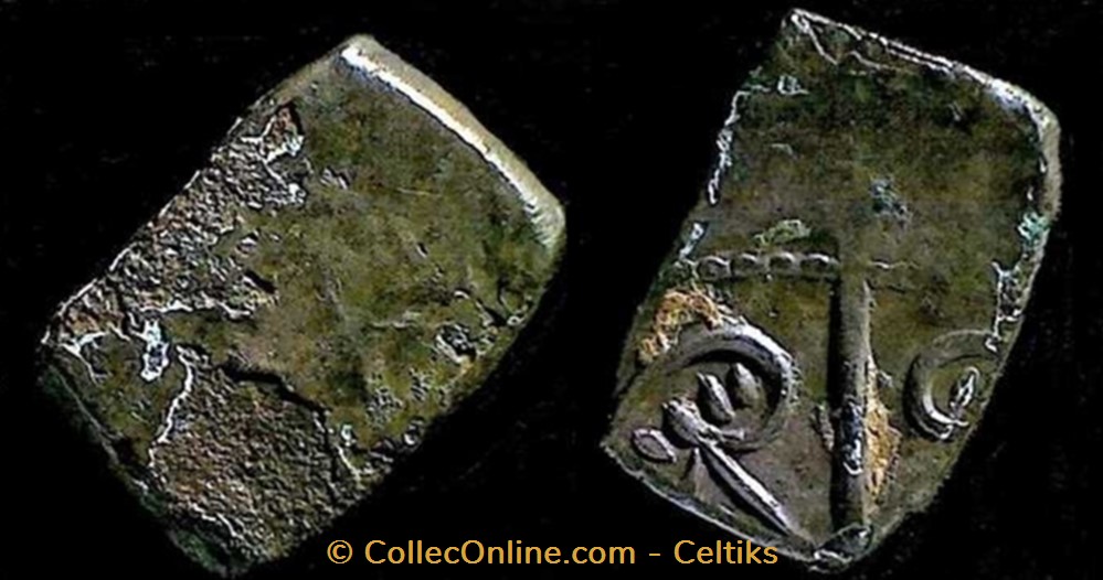 monnaies antiques celtes drachme aux feuilles aquatiques a