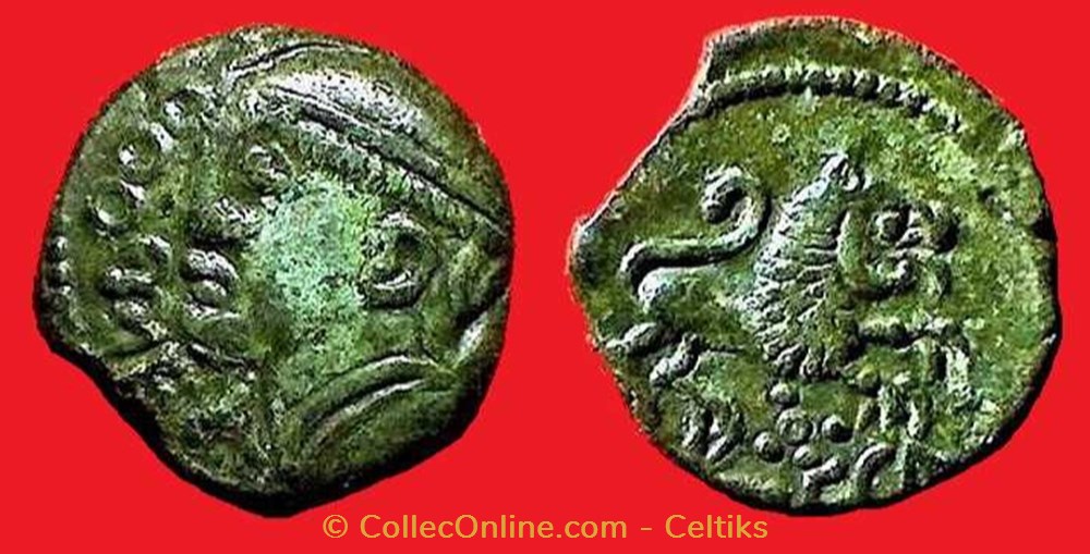 bronze ROVECA - classe 4 c monnaies antiques celtes bronze roveca classe 4 c