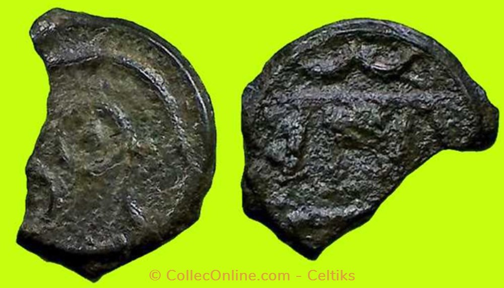 potin au taureau chargeant monnaies antiques celtes potin au taureau chargeant