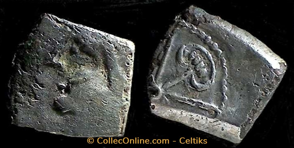 drachme aux feuilles aquatiques - a monnaies antiques celtes drachme aux feuilles aquatiques a