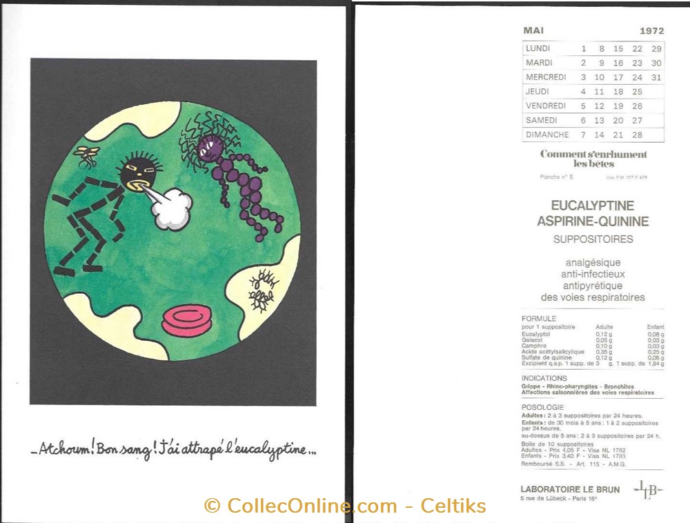 laboratoire LE BRUN 1972 - JEAN EFFEL b science pharmacie laboratoire le brun 1972 jean effel b