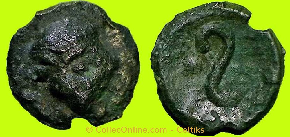 potin au grand S monnaies antiques celtes potin au grand s
