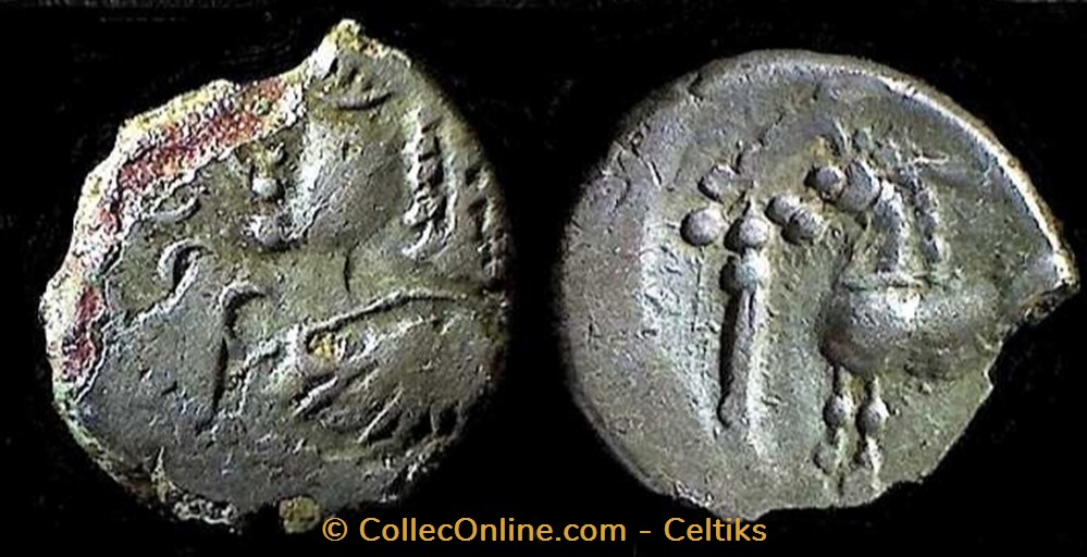 denier BELENOC monnaies antiques a celtes denier belenoc