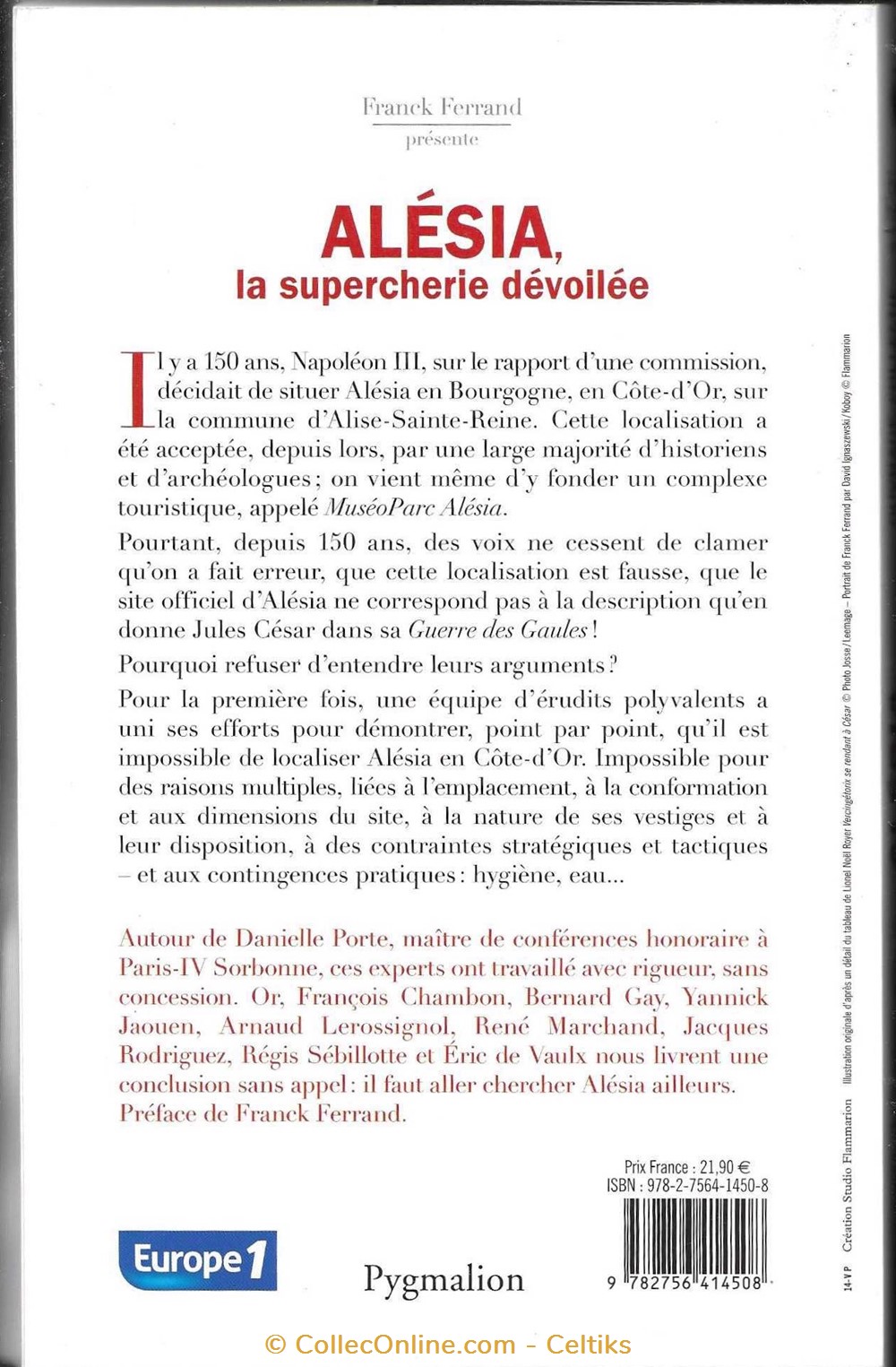 étude - ALESIA la supercherie dévoilée livres bd revues etude alesia la supercherie devoilee
