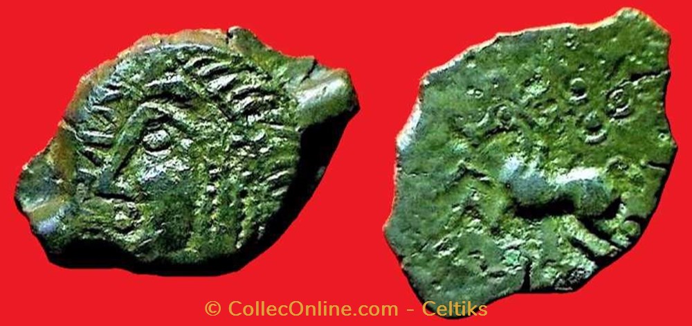 bronze ROVECA - classe 3 b monnaies antiques celtes bronze roveca classe 3 b
