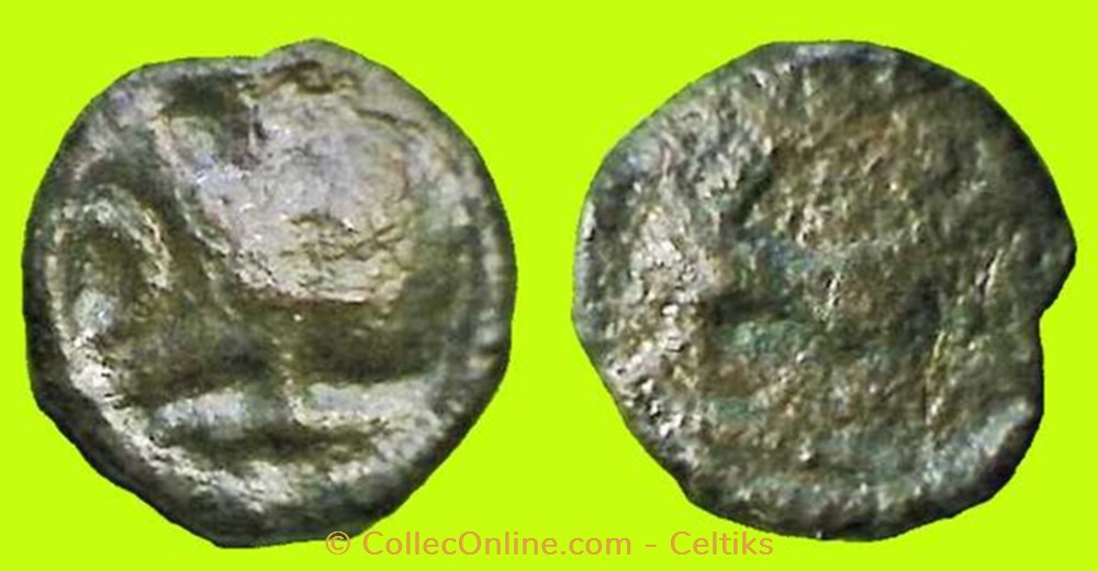 potin au long cou type dinosaurien monnaies antiques celtes potin au long cou type dinosaurien
