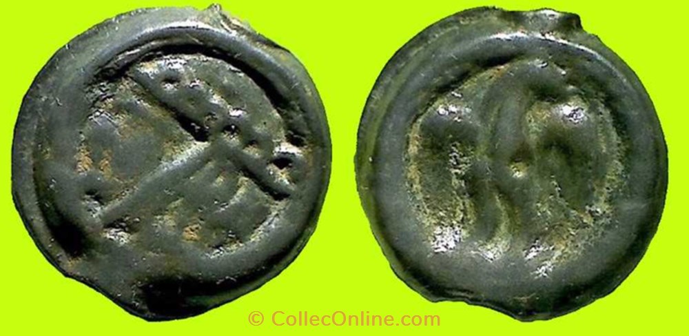 potin à la tête casquée monnaies antiques celtes potin a la tete casquee