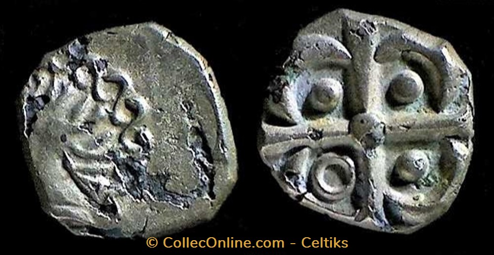 drachme à la tête négroïde monnaies antiques celtes drachme a la tete negroide