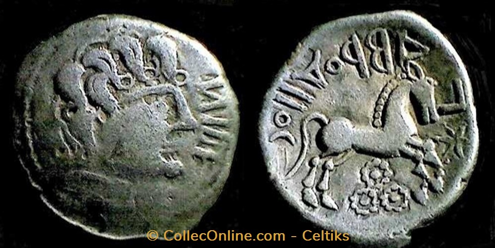 denier au cheval NIDE / AABOAIIOC monnaies antiques celtes denier au cheval nide aaboaiioc