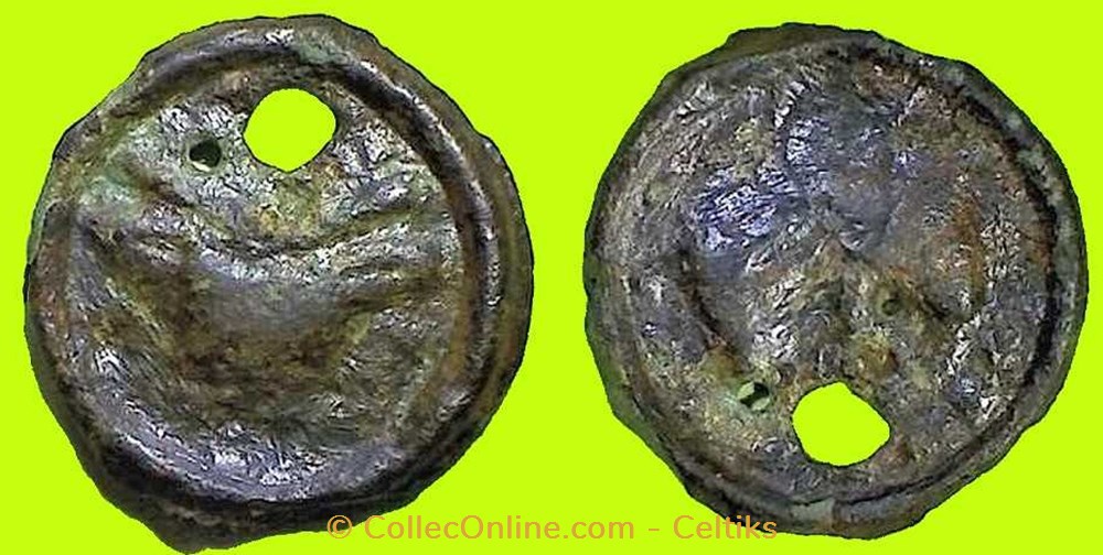 potin au bucrane monnaies antiques celtes potin au bucrane
